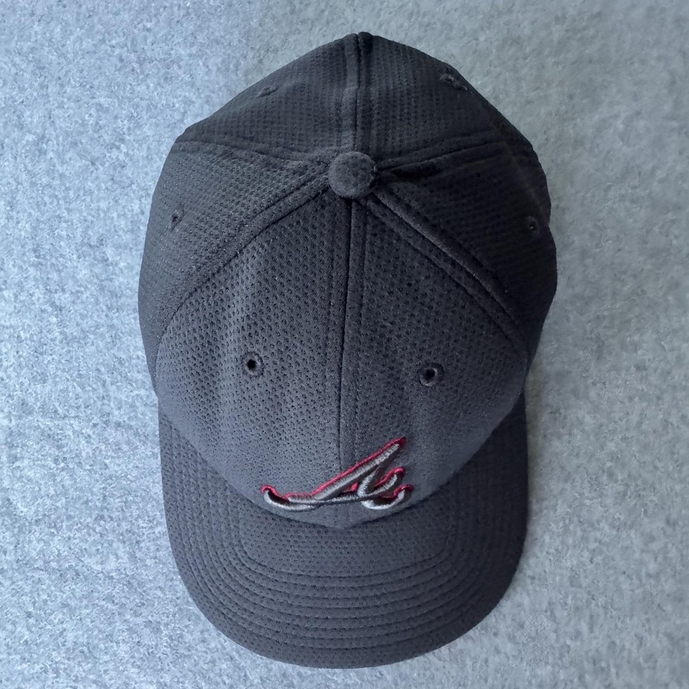 Atlanta Braves Hat Cap Fitted Mens Large Gray MLB Baseball New Era 39THIRTY - Picture 7 of 13